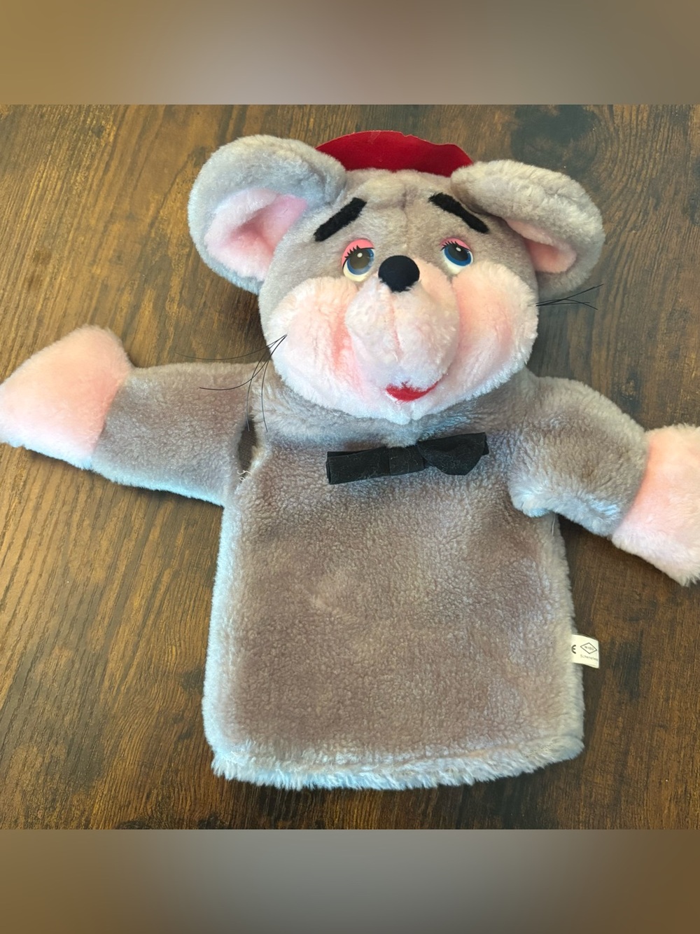 Vintage Chuck E Cheese Mouse Hand Puppet Schenefeld